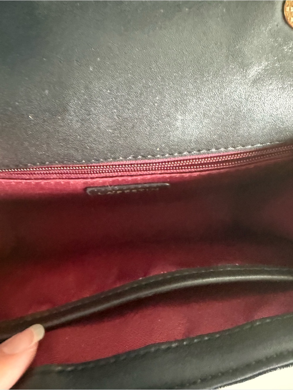 Black Velvet Shoulder Bag with Gold Accents - Picture 6 of 9